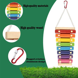 7-Tone Hanging Bird Xylophone Musical Toy for Chickens & Parrots