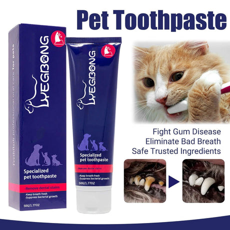 Enzyme-Based Pet Toothpaste – Fresh Breath & Dental Care for Dogs & Cats