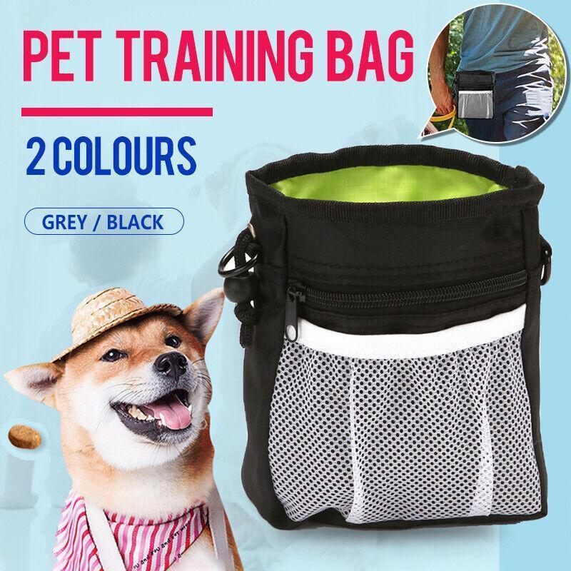 Dog Training Treat Pouch Black/Grey