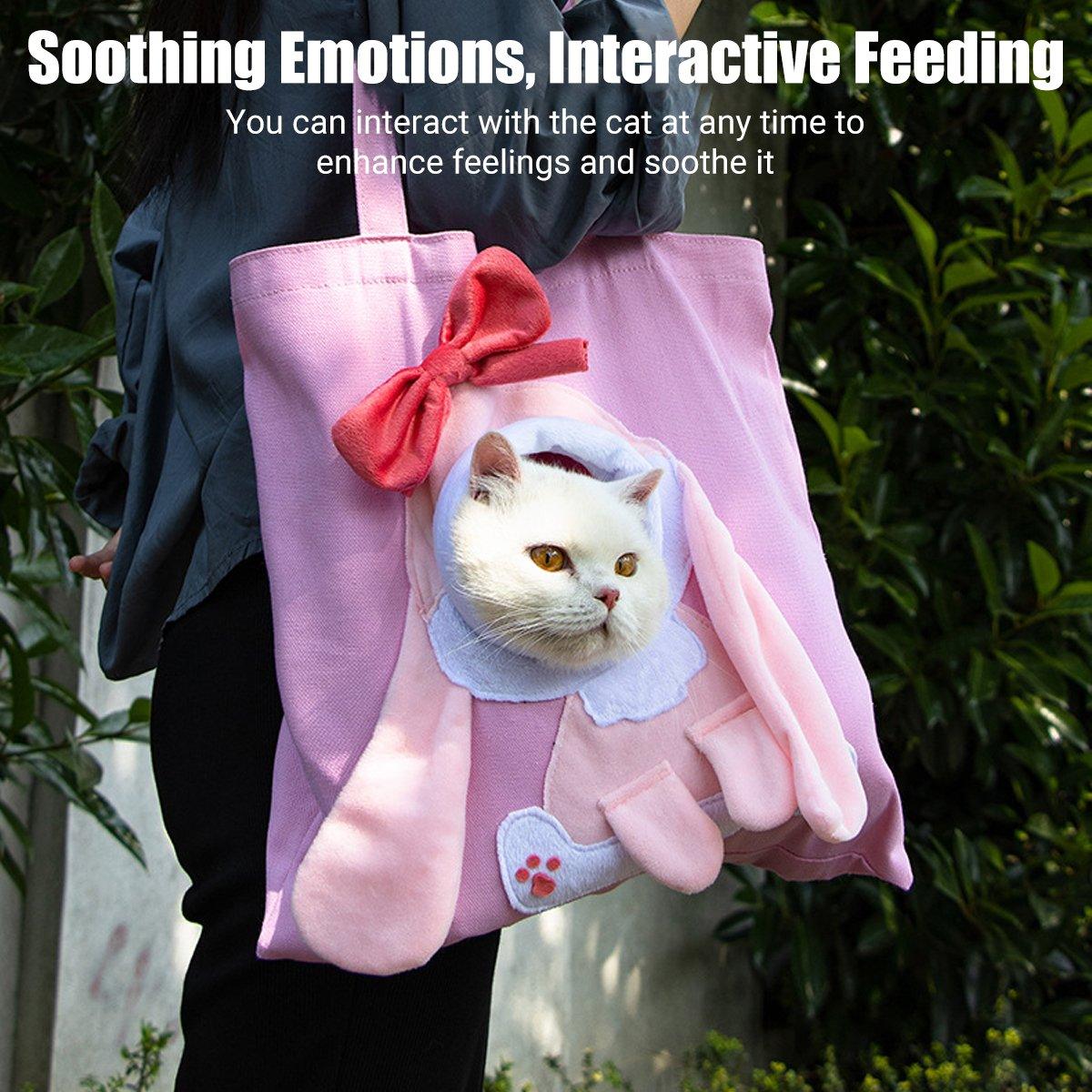 Portable Cat Carrier Bag Pet Sling Breathable & Scratch-Resistant