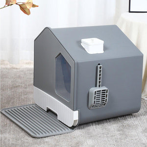 Cat Litter Box Anti-splash Large Fully Enclosed Drawer Type Cat Toilet