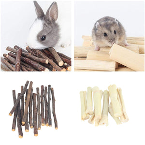 Natural Pet Chew Sticks - 100g Apple Branches and Sweet Bamboo