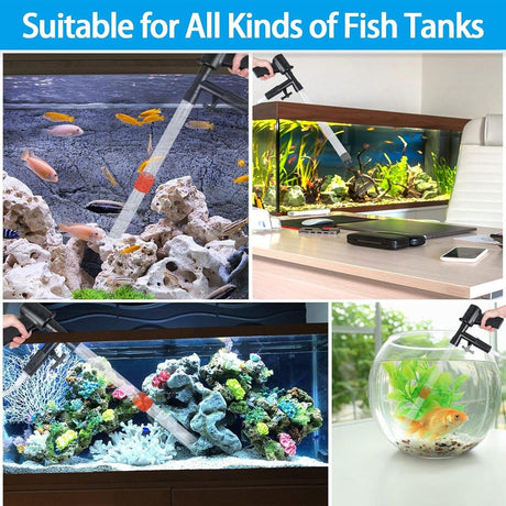 Multi-functional Fish Tank Gravel Cleaner