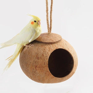 Natural Coconut Shell Bird Nest Safe & Cozy Bird House