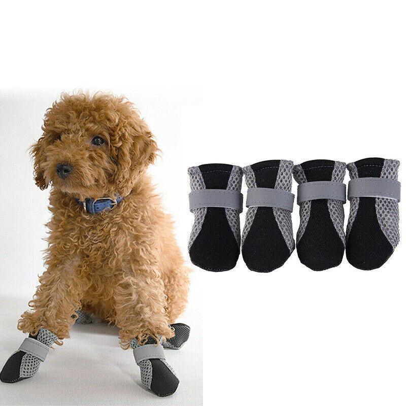 4PCS Anti Slip Waterproof Protective Dog Shoes Rain Boots Pet Socks Booties