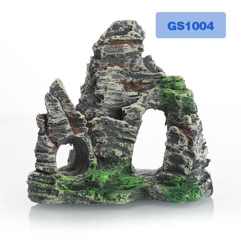 Fish Tank Mountains View Rockery Cave Ornament Aquarium Decoration