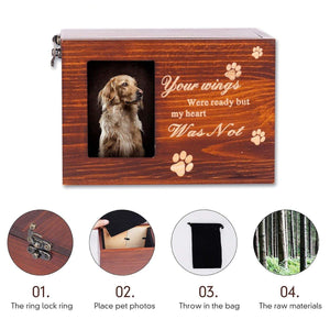 Memorial Pet Urns for Dogs Cats Ashes with Photo