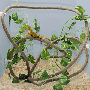 Reptile Climbing Branch with Suction Cups Realistic Jungle Decor for Terrariums