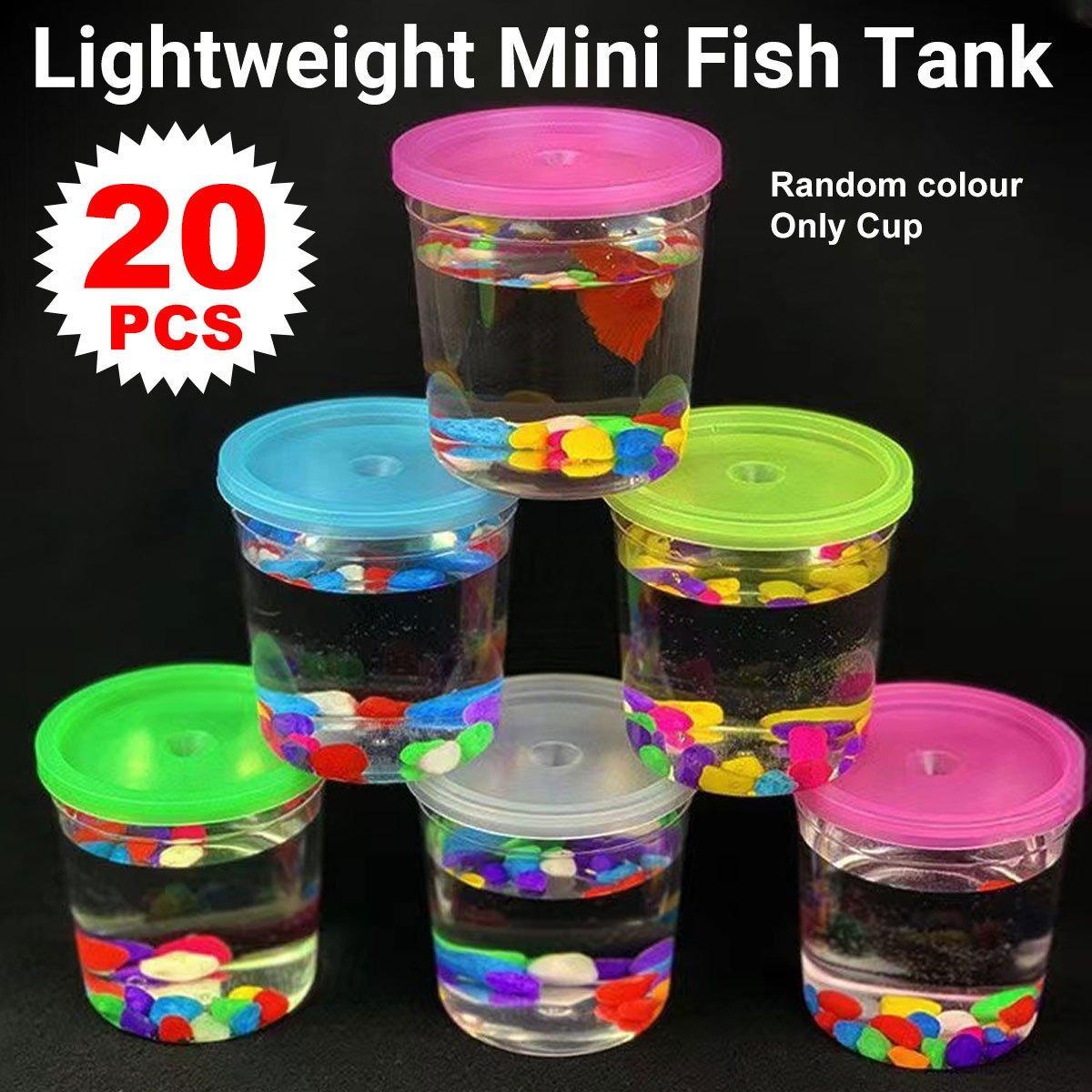 Mini Hand-held Padded Betta Cup Batch Jellyfish Cup Plastic Small Fish Tank