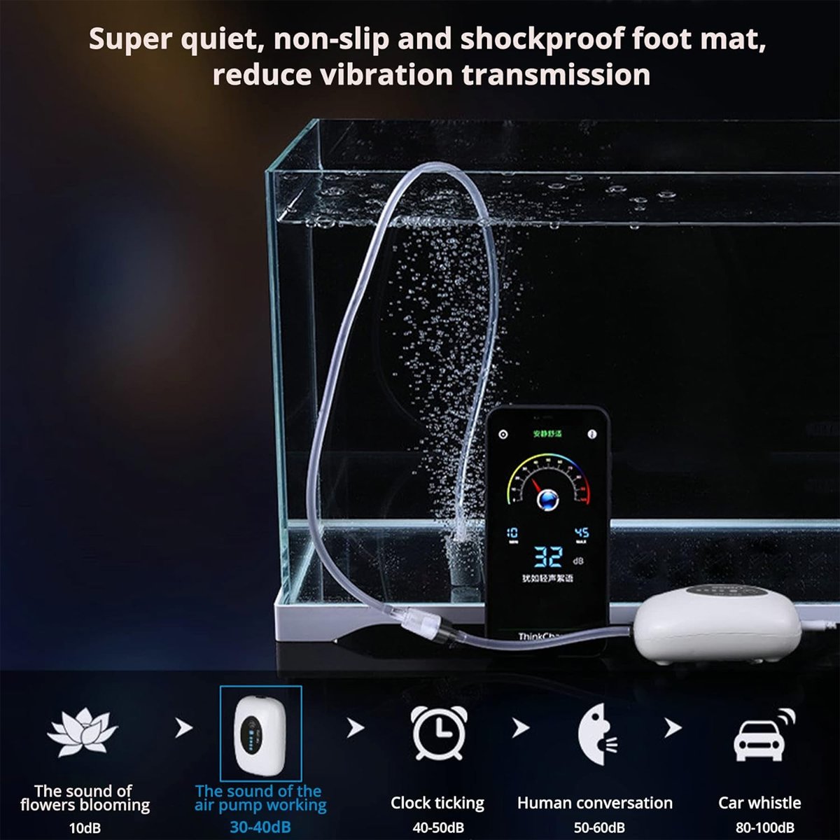 USB Portable Air Pump Long-Endurance Aquarium Air Pump