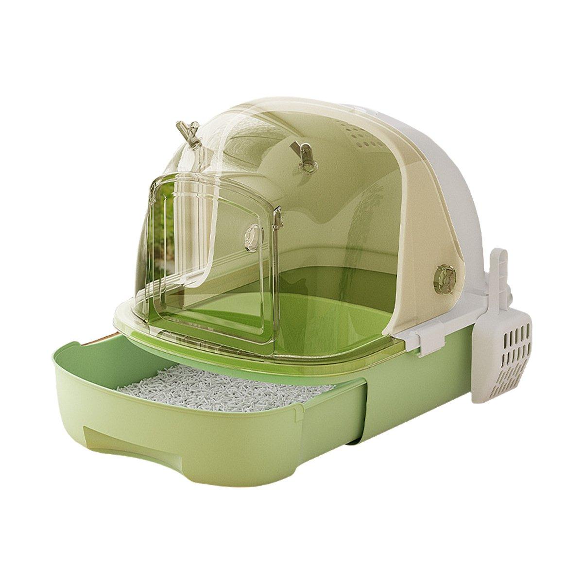 Cat Litter Box Oversized Fully Closed Cat Toilet Odor-proof