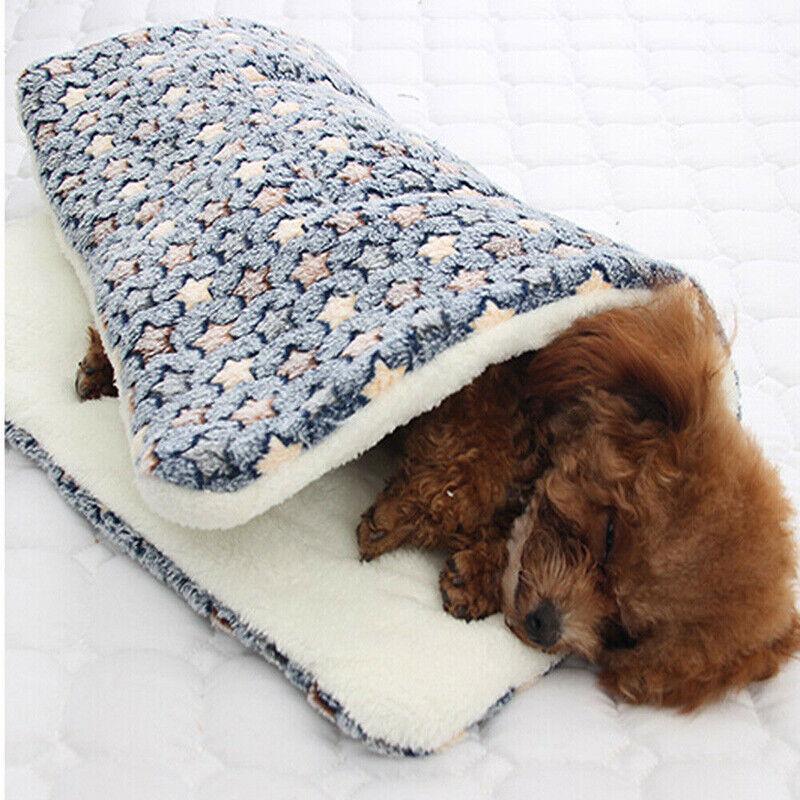 Puppy Dog Cat Cushion Mattress Blanket Bed Soft Warm Pet Pad Winter Kennel House