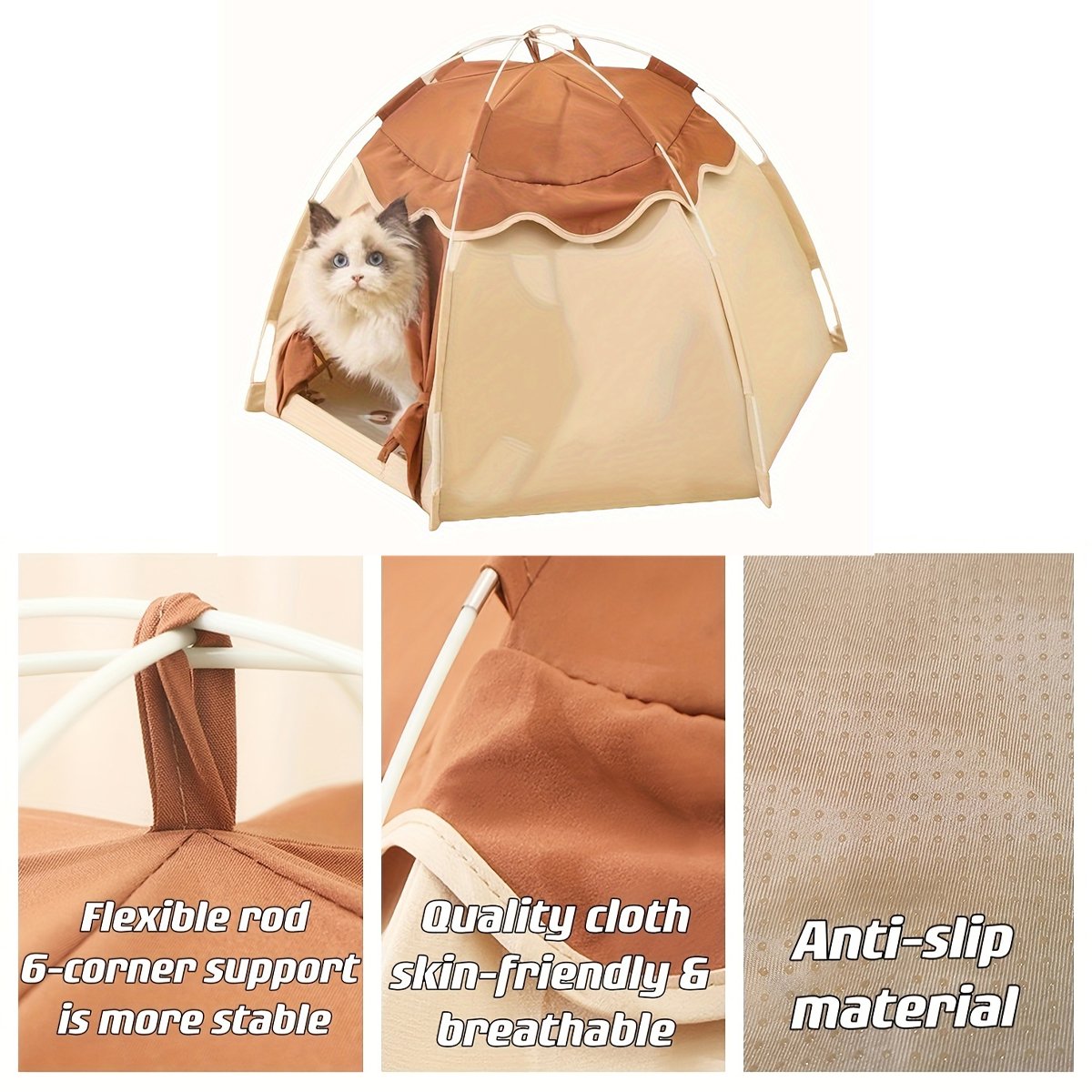 Cat Bed Tent Dog House Breathable Indoor Pet Bed