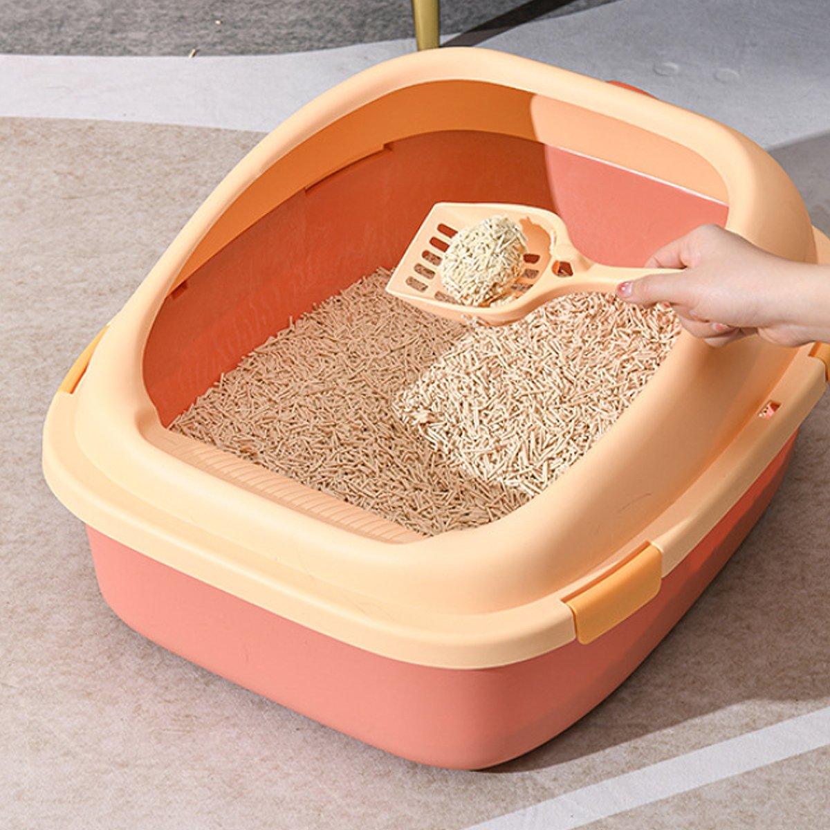 3Colours Litter Tray with Free Cat Litter Shovel