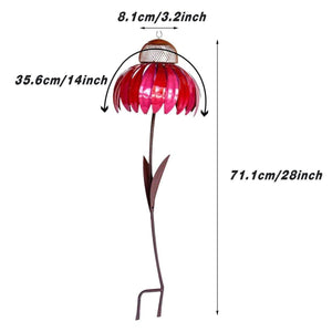 Metal Coneflower Bird Feeder for Small Birds