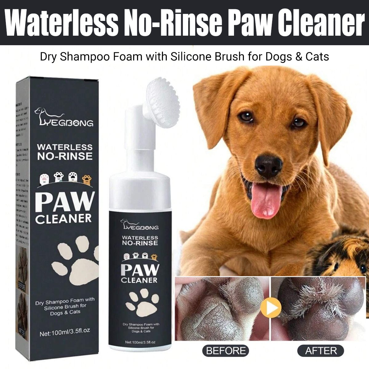 Pet Paw Cleaner Dog Cat Paw Deep Cleaning Foot Pad Care Agent