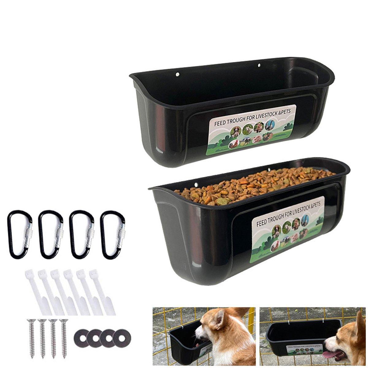 2Pcs Chicken Feeder Hanging Chicken Feeders Goat Feeder Hanging Feed Food Trough