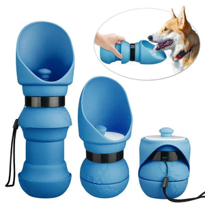 550ml Dog Outdoor Water Cup Pet Travel Kettle Pet Out Folding Water Cup