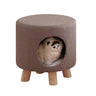 Wooden Cat Stool House Bench Pet Furniture Comfortable Cat Bed for Rest and Play