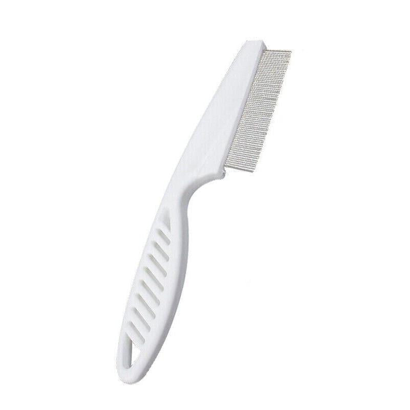 Premium Metal Lice Comb - Fine Toothed Flea & Nit Removal with Handle