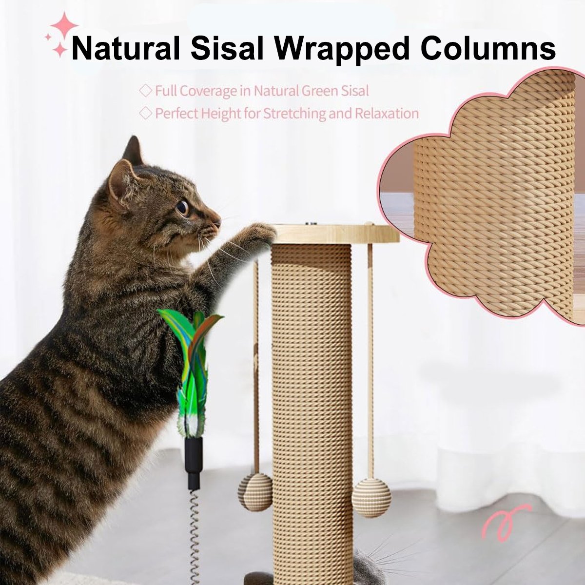 Sisal Mushroom Cat Scratching Post