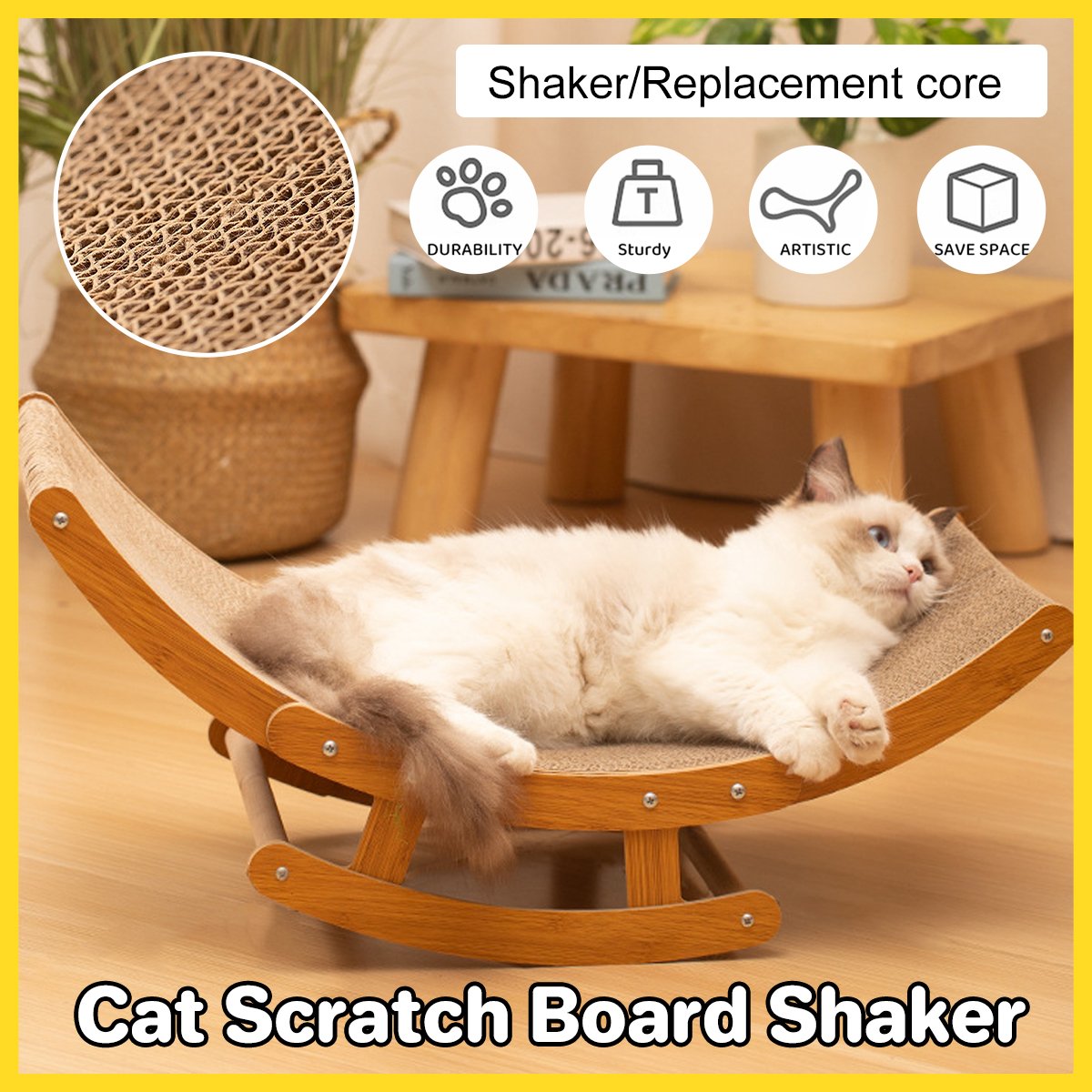 High Quality Cat Scratching Board Bed Durable Corrugated Paper Toy