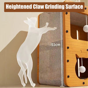 Wear-resistant Cat Scratch Board House Cat Climbing Tower Toy Nest