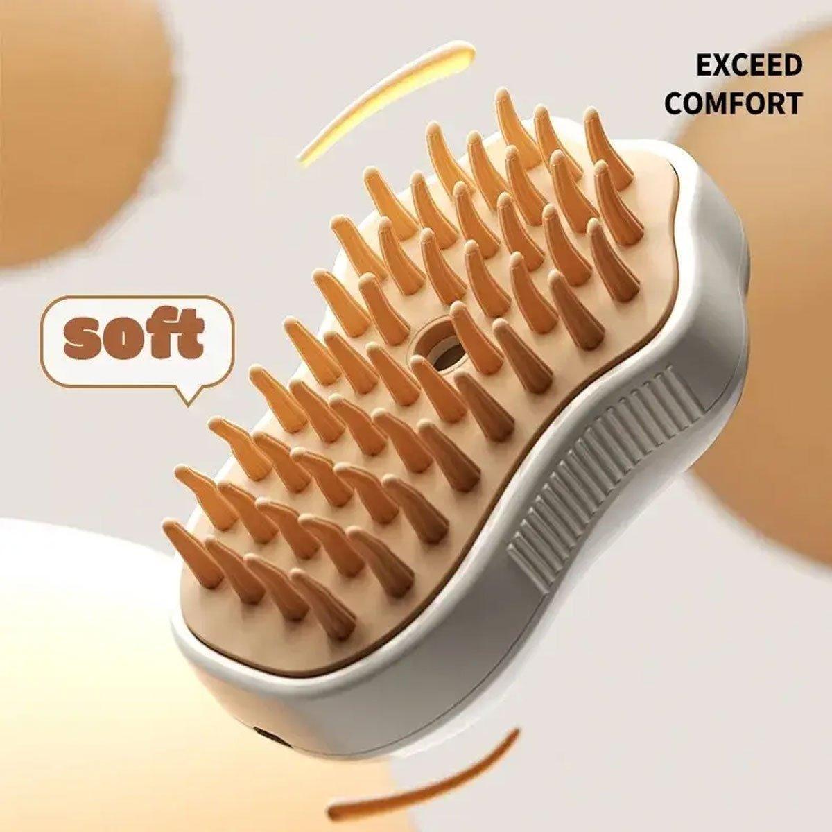 Cross-border Electric Whale One-button Spray Brush Cleaning Hair Removal Comb