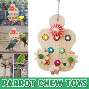 Parrot Supplies Bird Toys Wooden Educational Interactive Toys