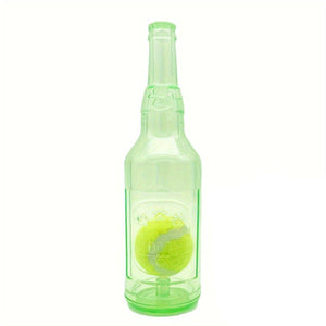 Durable Pet Teething Resistant Tennis Ball Wine Bottle Chew Toy for Dogs Play