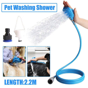 Dog Bath Pet Shower Nozzle Silicone Massage Brush