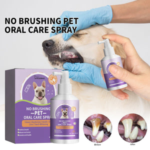 Pet Dental Spray for Dogs and Cats Breath Freshener Odor Remover Oral Cleaner