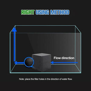 Eco-Aquarium Carbon Filter For Fish Tank Water Purifier Cube Aquarium Cleaner