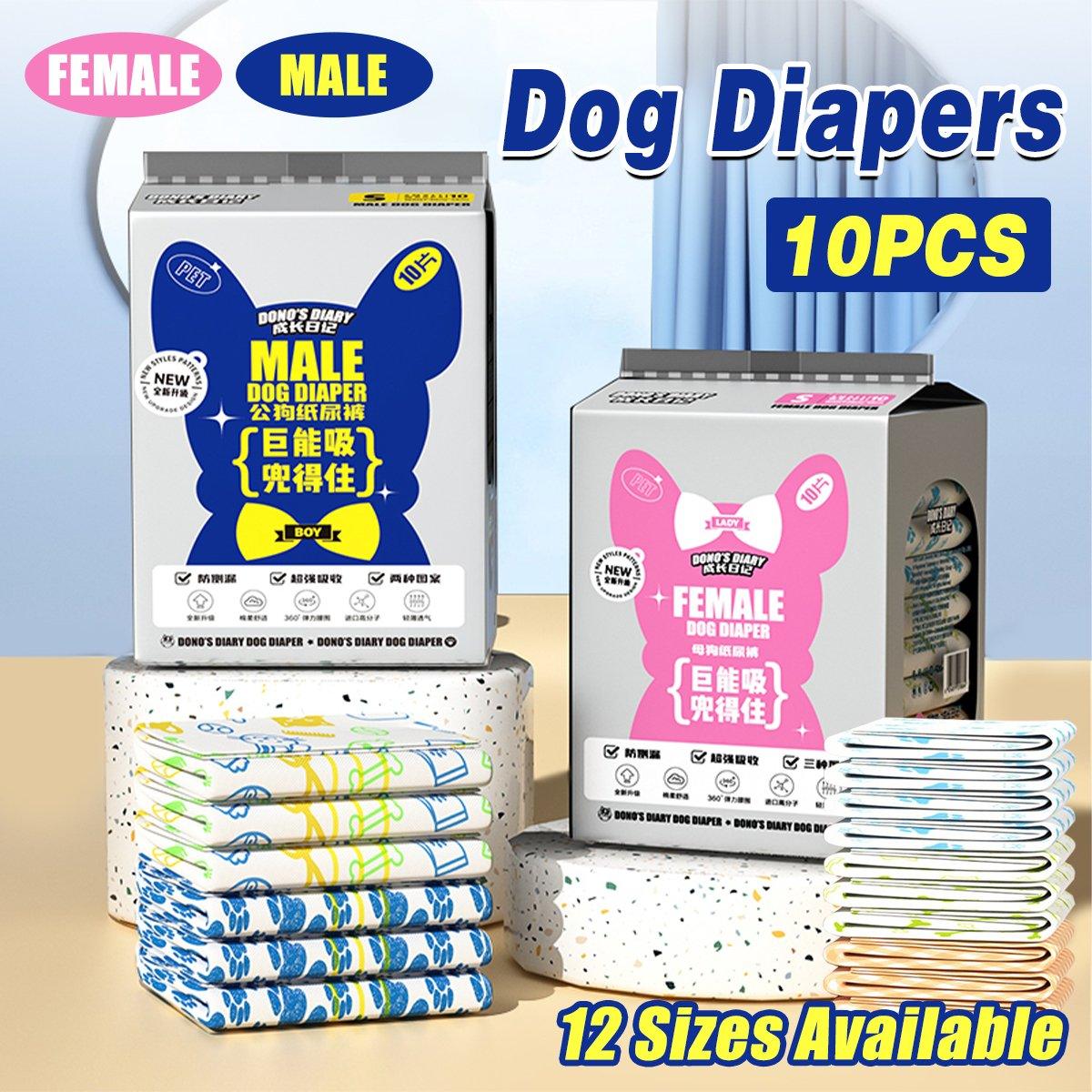 Comfort-Fit Disposable Dog Diapers