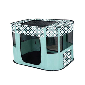 Foldable Cat Dog Kennel Pet Delivery Cage Portable Pet Fence Tent for Home