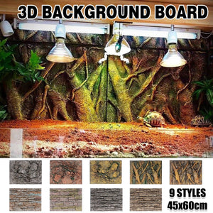 High-quality 3D Aquarium Backgrounds for reptile and amphibian enclosures