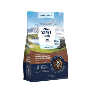 Ziwi Peak Steam Dried Cat Food  Beef with Southern Blue Whiting