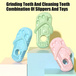 Pet Toys Bite Slippers Dog Chewing Molars Bite Resistant Cleaning Toys Cat Toys