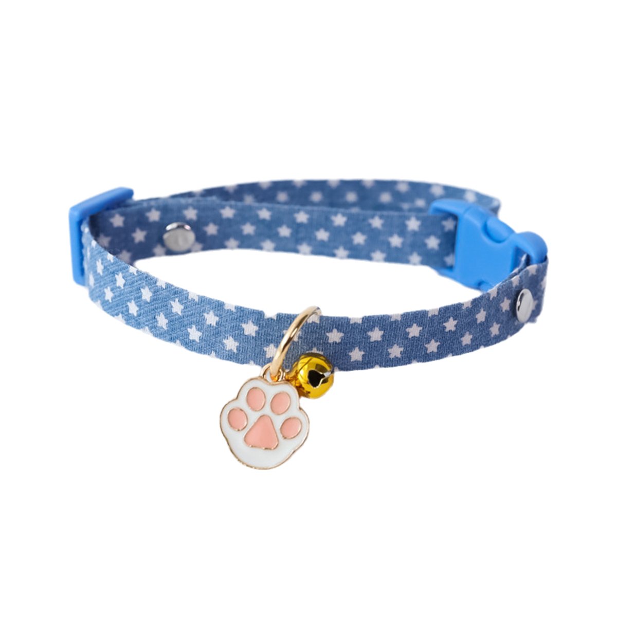 Adjustable Pet Collar with Safety Buckle Bell for Kitten and Dog Necklace