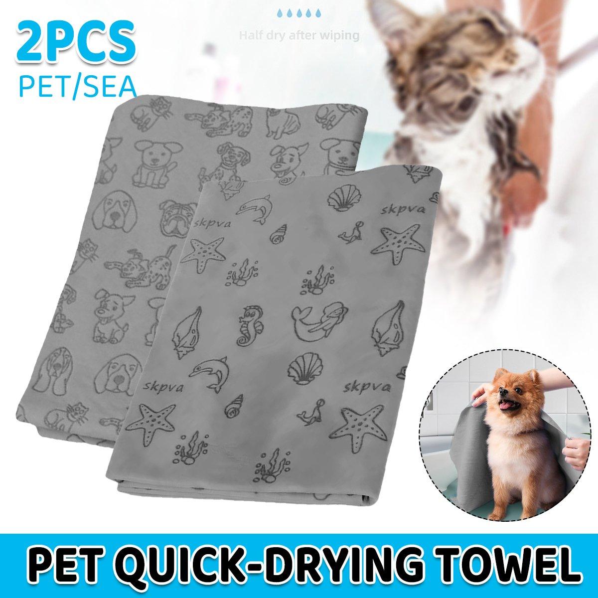 Pet Towel Dog Bath Quick-drying Towel Absorbent Dry Hair Towel Cat Bath Towel