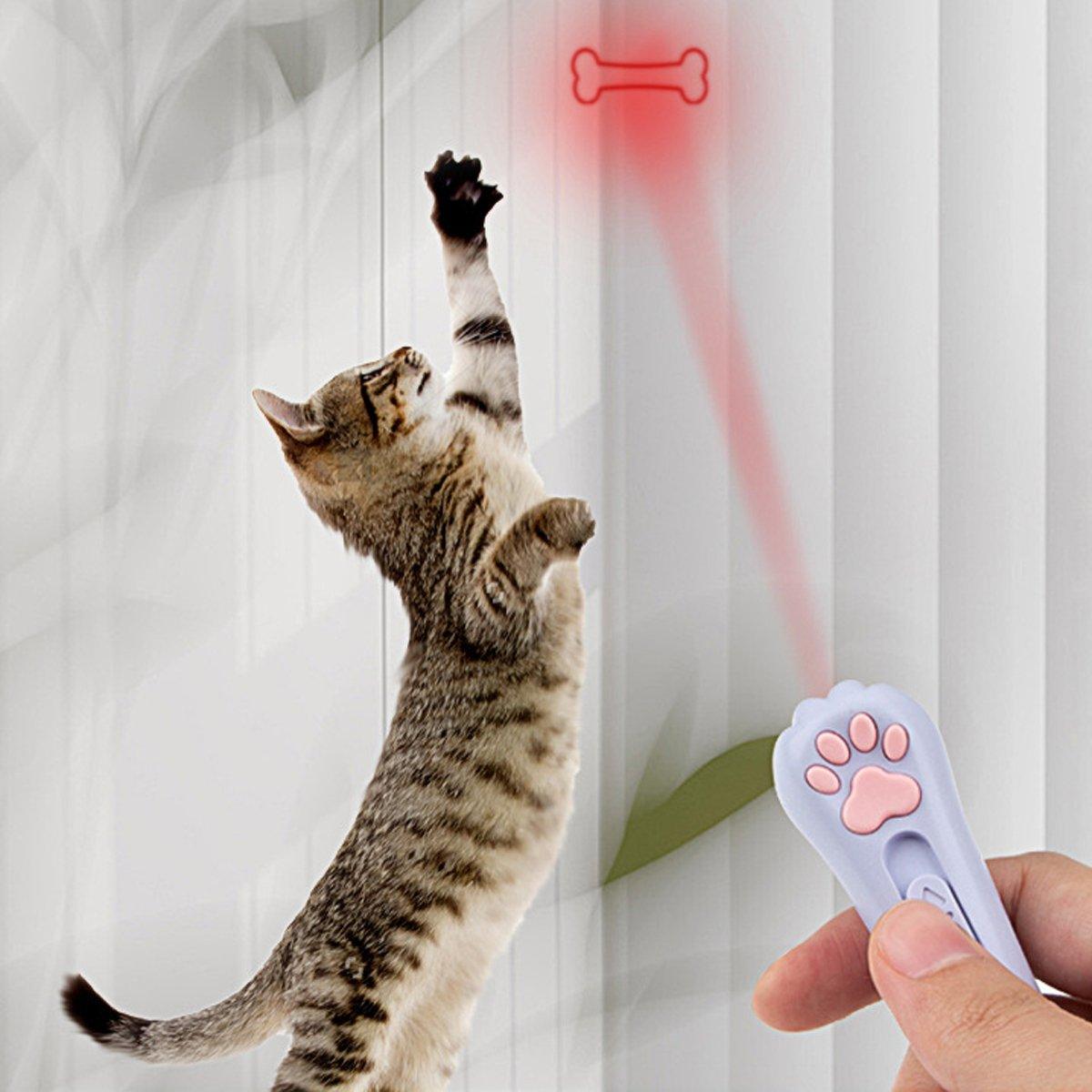 Playing Toy Dog Pet Laser Pointer LED Interactive Cat Claw Shape