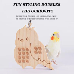 Parrot Toy Nibbling Relief Anti-Depression Puzzle Supplies for Bird Chewing Fun