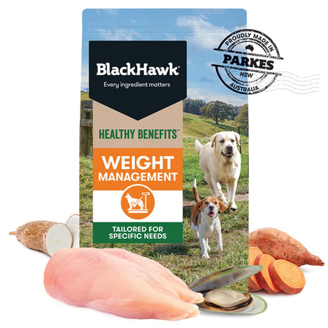 Black Hawk Healthy Benefits Weight Adult Dog Food 2KG