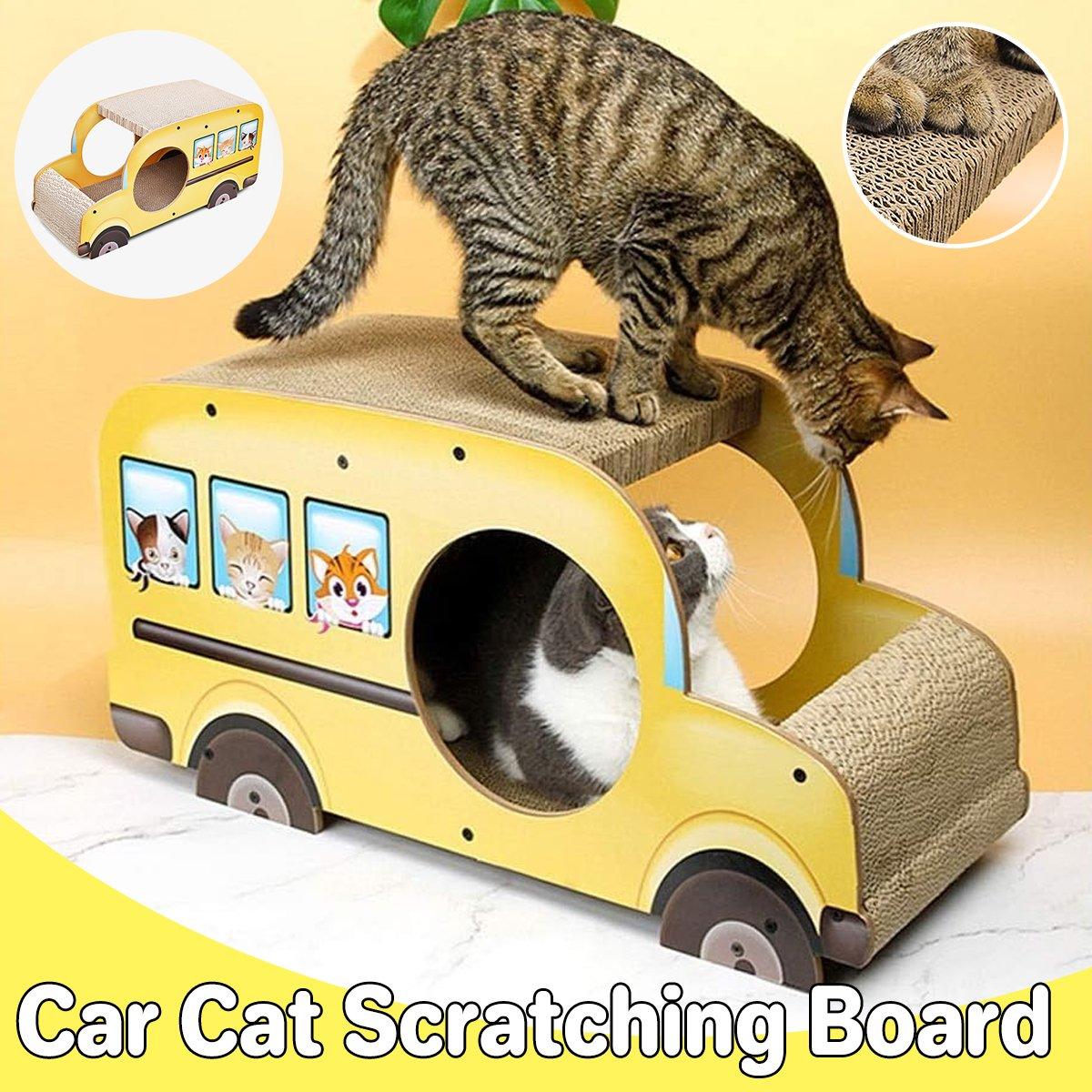 Interactive Car-Shaped Cat Scratching Board for Active Cats