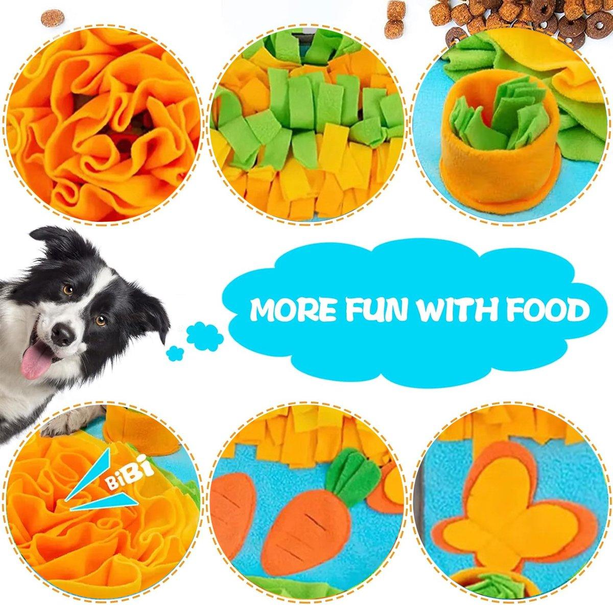 Interactive Pet Sniff Mat Dog Slow Feeder Toy Anti Choke Training Food Bowl Mat