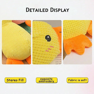 Plush Squeaky Duck Dog Toy for Anxiety Relief and Playtime Fun