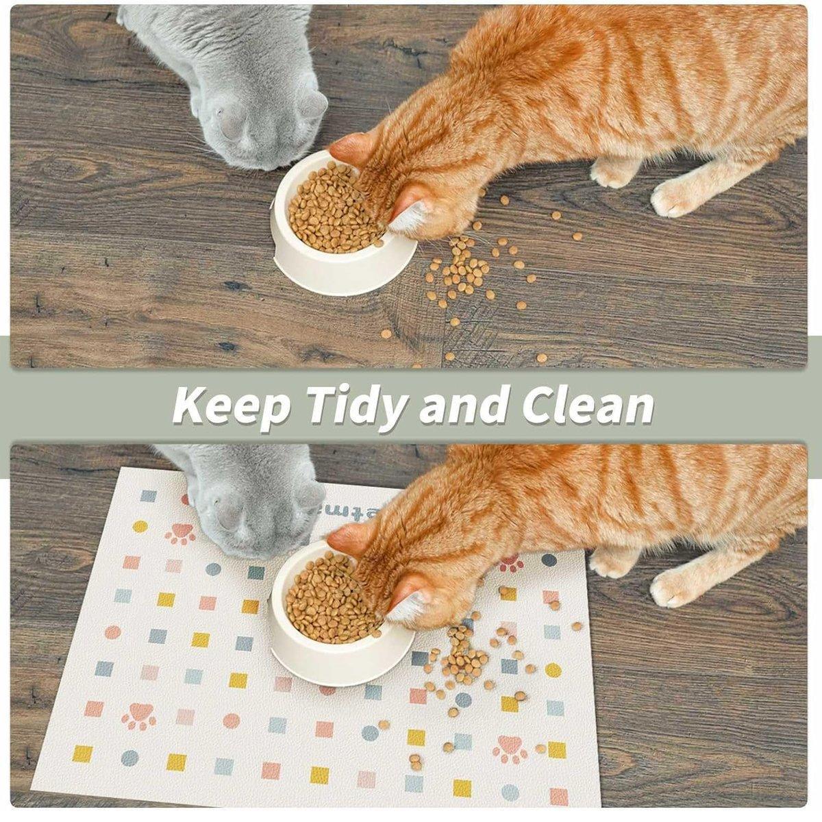 Pet Feeding Mat for Dogs and Cats Absorbent Pet Placemat Waterproof Mat