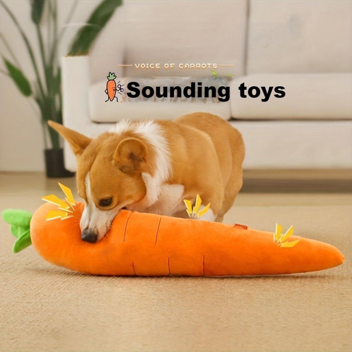 Durable Pet Carrot Toy for Chewing and Play Dog Toy