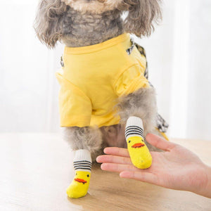 Dog Socks Non-Slip Grip Slip Anti-Skid S M L - Puppy Cat Pet Shoes Slippers