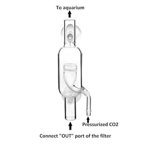 CO2 Carbon Dioxide Refiner for Fish Tank Aquarium with Trumpet Water